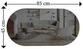 Espelho Riors – Cinzento Escuro e Dourado – 45x85 cm