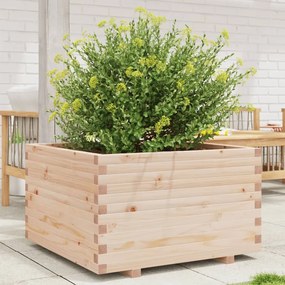vidaXL Vaso/floreira de jardim 80x80x49,5 cm madeira de pinho maciça