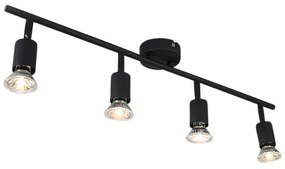 LED Candeeiro de teto preto lâmpada-WiFi GU10 4-luzes inclináveis - JEANY Moderno