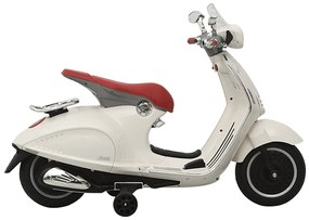 vidaXL Motocicleta elétrica para crianças Vespa GTS300 branco