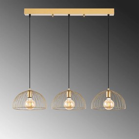 Candeeiro Telkure – Ouro Brilhante – 101 x 31 x 105 cm