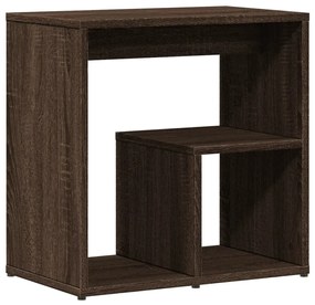 Mesas apoio 2pcs 50x30x50cm derivados madeira carvalho castanho