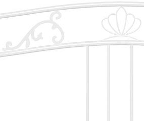 Estrutura sofá-cama de puxar 90x200 cm metal branco