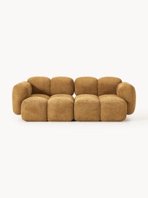Sofá modular em teddy-bouclé Tayla (2 lugares)