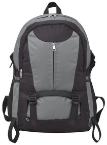 Mochila para caminhadas 40 L preto e cinzento