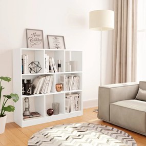 800171 vidaXL Estante 97,5x29,5x100 cm contraplacado branco
