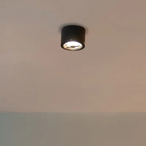 Foco de teto moderno preto AR111 com LED - Expert