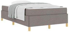Cama Box Outros Taupe e Branco 120 x 190 cm tecido