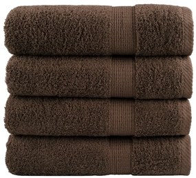 Toalhas de mãos premium SOLUND 4pcs 50x100 cm 600 gsm castanho