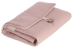 Kave Home - Muda-fraldas de viagem Jeila 100% algodão (GOTS) rosa