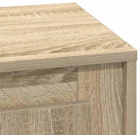 Criados-mudos com Luzes LED 2 pcs Carvalho Sonoma 44x34,5x45 cm