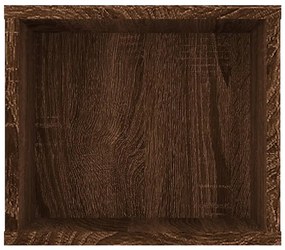 Armário TV susp. 100x30x26,5cm deriv. madeira carvalho castanho