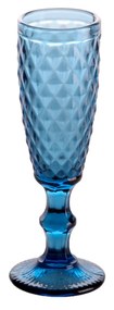 Copo Sidari Champanhe Azul 6X20CM