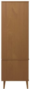 Roupeiro MOLDE 90x55x175 cm pinho maciço castanho