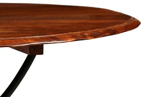 Conjunto de mesa de jantar 5 pcs madeira de acácia maciça