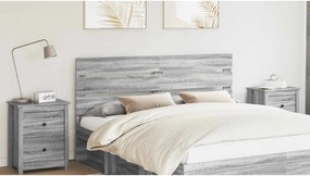 vidaXL Cabeceira Cinza Sonoma 180 cm Madeira processada