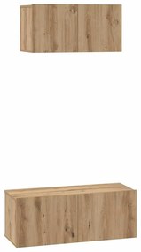 Conjunto de Estantes para TV 2 pcs carvalho artisiano