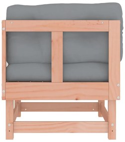Sofás de canto com almofadões 2 pcs madeira de douglas maciça
