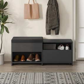 Sapateira Berlin – Nogueira/Branco – 60x200x35 cm