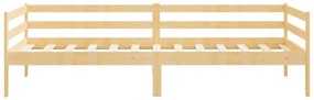 Sofá-cama pinho maciço 90x200 cm