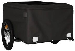 Reboque para bicicleta 45 kg ferro preto e verde