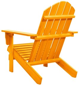 Cadeira Adirondack para jardim abeto maciço laranja