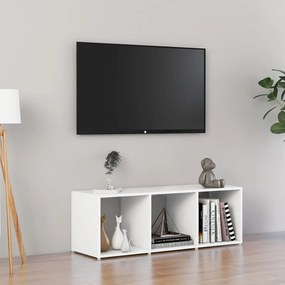 Móvel de TV 107x35x37 cm contraplacado branco