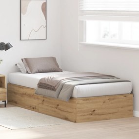 Estrado de Cama vidaXL em Carvalho Artesanal 90x200 cm