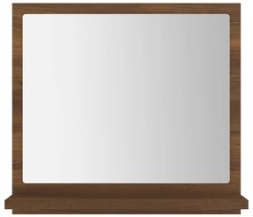 Espelho WC 40x10,5x37 cm derivados de madeira carvalho castanho