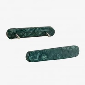 Pack De 2 Puxadores Em Pedra Natural Casbina Mármore Verde Udaipur - Sklum