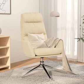 vidaXL Cadeira de descanso tecido cor creme