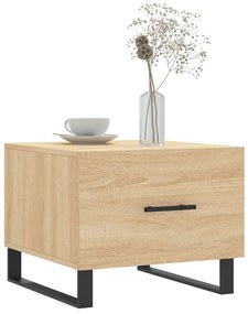 Mesas de centro 2 pcs 50x50x40cm deriv. madeira carvalho sonoma