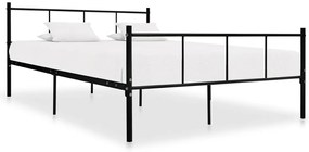 Estrutura de cama 140x200 cm metal preto