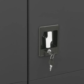 Cacifo 90x40x180 cm aço antracite