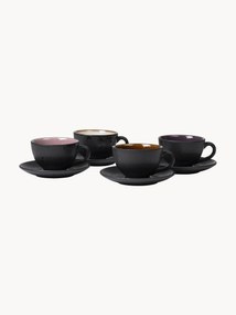 Chávenas de café com pires Dia, conjunto de 4