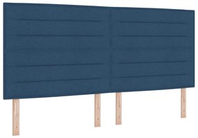 Cabeceira Design Lines Azul 200 cm Tecido