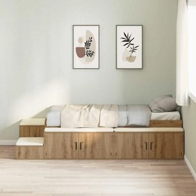 Cama de Armazenamento Artisan Carvalho 90x190 cm