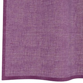 Cortinas de voile com ilhós 2 pcs roxo 140x140 cm