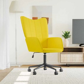 vidaXL Cadeira de descanso tecido amarelo mostarda