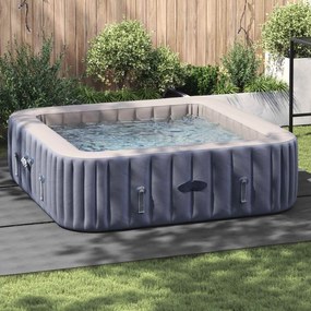 vidaXL Lona para Fundo de Piscina Cinzento-claro 396 x 396 x 0,1 cm