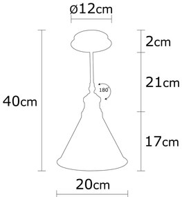 Chandelier Berceste – Vintage – 20 cm x 40 cm