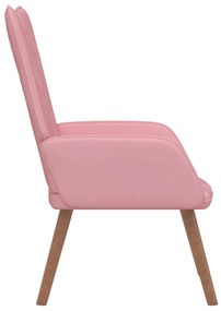Cadeira de descanso veludo rosa