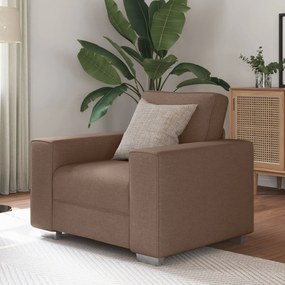Poltrona vidaXL Castanha 59 cm Tecido