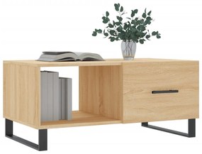 Mesa de Centro Portucale de 90cm - Carvalho - Design Moderno