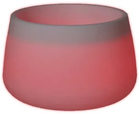 VASO REDONDO CAMELIA 80 CM COM LUZ LED RGB BATERIA RECARREGÁVEL HOTEL, CASA, JARDIM, RESTAURANTE, BAR