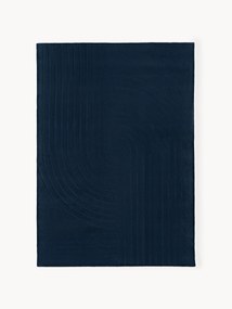 Tapete em lã artesanal com relevo Mason