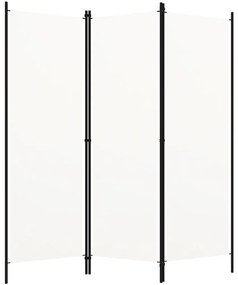 Divisória de quarto com 3 painéis 150x180 cm branco