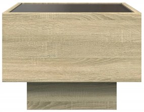 Mesa de apoio c/ LEDs 40x40x30 cm derivados de madeira