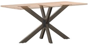 Pé de mesa de jantar em formato de aranha, preto, 120x68x(72-73) cm, a