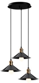 **** Chandelier Berceste – Preto – 44 cm x 108 cm

**